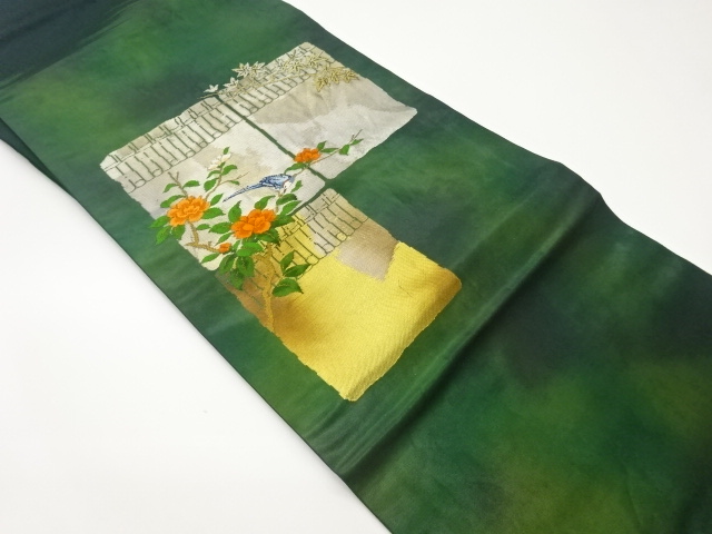 JAPANESE NAGOYA OBI / WOVEN SHIKISHI PATTERN
